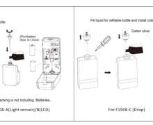 เครื่องฆ่าเชื้อโถปัสสาวะ รุ่นตั้งเวลา รุ่น F1908-B-LED