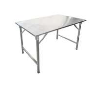 โต๊ะสแตนเลสพับขาได้ ขนาด 70*180*80 ซม. 0