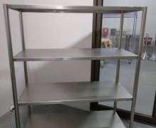 ชั้นวางของสแตนเลส PO1 โรงงานผลิต ขนาด 500x1200x1500mm. 11000 บาท สแตนเลสเกรด304 แผ่นหนา1.2 มิล มีสินค้า 9 ชิ้น