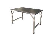โต๊ะสแตนเลสขาพับได้ โต๊ะสแตนเลส เกรด 304 ไทย ขนาด 70*120*75 ซม.