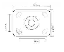 ล้อ Pu แป้นขาสแตนเลส 304 ขนาด4นิ้ว ขนาด 5นิ้ว ขนาด 6 นิ้ว ขนาด 8 นิ้ว