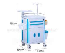 รถเข็นทางการแพทย์ Emergency Cart รถเข็นหัตถการ รถเข็นฉุกเฉิน รถเข็นทำแผล ABS ขนาด 625*475*950mm. ราคา 18000 บาท  ขนาด 750*475*950mm. ราคา 20000 บาท ขนาด 850*520*950 mm.  ราคา 22000 บาท