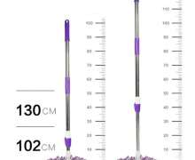 ไม้ถูพื้น ผ้าม็อบสำหรับถังบีบม็อบ 360 องศา  หัว 16.5 มิล  ด้ามยาว 130 ซม.
