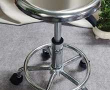 เก้าอี้ตรวจโรคทางการแพทย์ 29 สูง 58-78 ซม.,เก้าอี้สแตนเลสหัวกลมง,ไม่มีล้อ ปรับสูงต่ำได้