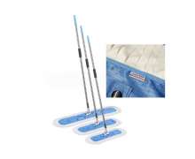 ไม้ม็อบดันฝุ่น 40ซม ใช้ในห้องคลีนรูมGMP (cleanroom mop) Anti-static dust free mop ยี่ห้อ Filex Air ไม้ม็อบไร้ฝุ่น