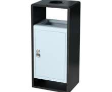 ถังขยะสแตนเลส 70 ลิตร แผ่นสแตนเลส เกรด201 หนา 0.8 มิล ทำสี  ขนาด 40*30 สูง 90 ซม. 0