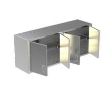 ตู้สแตนผนัง Cabinet Stainless ทำด้วยสแตนเลส เกรด 304 หนา 1.2 มิล ด้านในมีชั้นวางของ ปรับ-ขึ้น-ลงได้  สั่งทำตามขนาดลูกค้าได้ 0