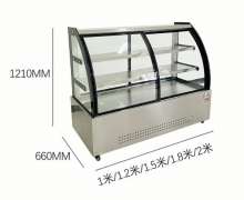 ตู้โชว์เค็กสแตนเลส มีหลายขนาด 100 ซม. 120 ซม. 150 ซม. 180 ซม., 0