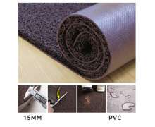 พรมดักฝุ่นหนา15มิล พรมPVC พรมนอเมด Nomad  กว้าง1.2 เมตร สีดำ/สีน้ตาล