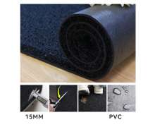 พรมดักฝุ่นหนา15มิล พรมPVC พรมนอเมด Nomad  กว้าง1.2 เมตร สีดำ/สีน้ตาล