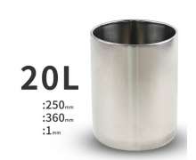 ถังสแตนเลสทรงกลม20 ลิตร   ขนาด 250*360 mm. 2800 บาท. เกรด304 หนา 1.2 มิล 0
