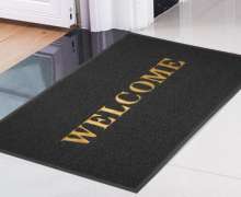 พรมดักฝุ่น สำเร็จรูปมีข้อความwelcome ขนาด50*70ซม.