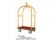 รถเข็นกระเป๋าสแตนเลสสีทองเหลือง CW-089-1-2-1 0