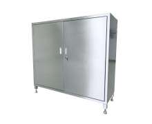 ตู้สแตนเลสมีชั้นด้านในปรับได้ ขนาด  1200*400*1100mm สั่งทำตามขนาดลูกค้าได้ 0