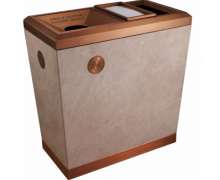 ถังขยะสแตนเลสชุบลายหินอ่อนขนาด890 * 485 * 910 มม.   ถังขยะสแตนเลสชุบสีทองกุหลาบลายหินอ่อนสเปน 0