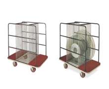 รถเข็นกระจก LAZY SUSAN สแตนเลส304 CW-007-1  ขนาด W 800 x L1300 x H 1200  mm.ใส่กระจกได้ 60-100 ซม ได้จำนวน 20 แผ่น