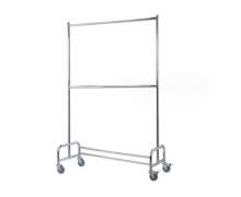 ราวแขวนยูนิฟอร์ม Uniform Rack trolley มีล้อ โรงงานผลิต CW-070-6 0