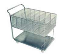 รถเข็นสแตนเลส CW-128 ขนาด 45 x 80 x 90 cm. 0