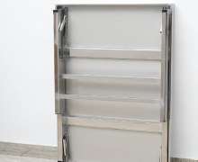 โต๊ะสแตนเลสพับได้ โต๊ะพับขาเหลี่ยม โต๊ะพับได้ โต๊ะพับอเนกประสงค์ table stainless steel ไม่ใช้พื้นที่ โต๊ะทํางานพับได้
