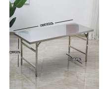 โต๊ะสแตนเลสพับได้ โต๊ะพับขาเหลี่ยม โต๊ะพับได้ โต๊ะพับอเนกประสงค์ table stainless steel ไม่ใช้พื้นที่ โต๊ะทํางานพับได้