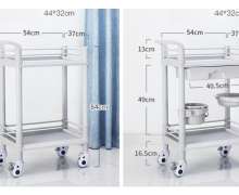 รถเข็นทางการแพทย์ ABS 2 ชั้น 3 ชั้น มีลิ้นชัก 
