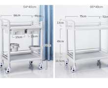 รถเข็นทางการแพทย์ ABS 2 ชั้น 3 ชั้น มีลิ้นชัก 