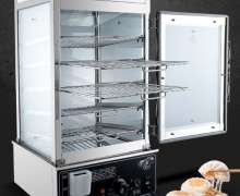 ตู้นึ่งตู้อุ่นซาลาเปา SZ-650 ขนาด 380*420*750 mm 30-110 องศาC สแตนเลส 304 บรรจุซาลาเปา 50-60ชิ้น  มี2ขนาดให้เลือก