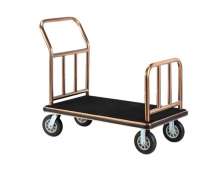 รถเข็นกระเป๋าสัมภาระสแตนเลสสีโรสโกลด์ รุ่น CW-061-2-2-4