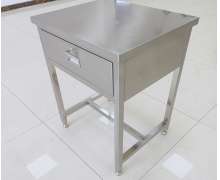 โต๊ะสแตนเลส1 ลิ้นชัก เกรด304 ขนาด 70*70 สูง 85 ซม. 0