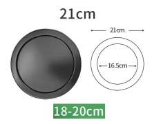 ฝาถังขยะสแตนเลสสีดำ ขนาด21ซม 0