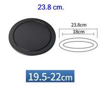 ฝาถังขยะสแตนเลสติดเคาเตอร์ สีดำ 23.8 ซม. 0