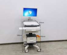 รถเข็นคอมพิวเตอร์ มอนิเตอร์ ABS ขนาด 480*520*900mm.