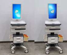 รถเข็นคอมพิวเตอร์ มอนิเตอร์ ABS ขนาด 480*520*900mm.