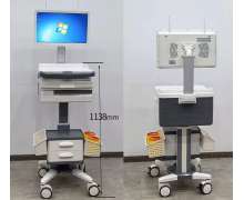 รถเข็นคอมพิวเตอร์ มอนิเตอร์ ABS ขนาด 480*520*900mm.