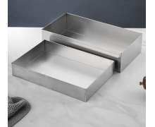 ถาดสแตนเลสเกรด 304 มีหูหิ้ว สั่งทำตามขนาดลูกค้าได้ 