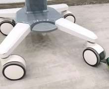 รถเข็นคอมพิวเตอร์ มอนิเตอร์ ABS ขนาด 480*520*900mm.