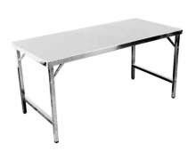 โต๊ะพับสแตนเลสเกรด304 ขนาด1000*800 สูง 910 mm 0