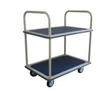 รถเข็นพื้นยาง2ชั้น2แฮนด์ 300กก ขนาด 910*610*915 mm 0