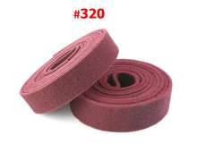 สก็อตไบร์ท สีน้ำตาล #320 ใช้ขัดเงา ขัดทำความสะอาด พื้นผิวโลหะ สแตนเลส อลูมิเนียม ขนาด 10ซม ยาว 10 เมตร  0