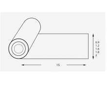 พรมดักฝุ่น ซับน้ำ พรม POLY MAT  ขนาดกว้าง 1.2*15เมตร หนา6มิล