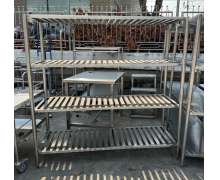 ชั้นวางของสแตนเลส 4 ชั้น สแตนเลสเกรด304 T1-1 ขนาด 500x1500x1500 mm. สั่งทำได้