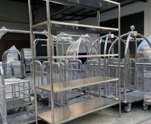 ชั้นวางของสแตนเลส 5 ชั้น เกรด304 หนา 1.2 มิล สั่งทำตามขนาดที่ต้องการได้