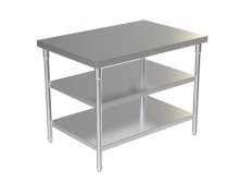 โต๊ะสแตนเลส3ชั้น เกรด304 ขนาด50×70×75 ซ.ม. 0