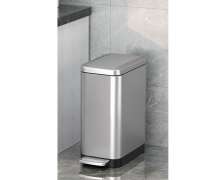 ถังขยะสแตนเลส 7.8 ลิตร พื้นที่แคบ ขนาด 14*29 สูง 30 ซม.