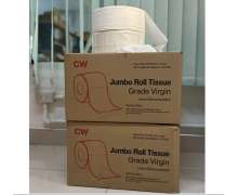 กระดาษชำระม้วนใหญ่ จัมโบโรล 300ม้วน 2 ชั้น เนื้อบริสุทธิ์ เกรดเอ CW