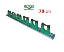 ราวแขวนอุปกรณ์ 6 ช่อง 70 ซม. UNGER Hang Up Tool Holder Size: 70 cm  All-purpose tool holder (6 holders). Tools are inserted from front. 0