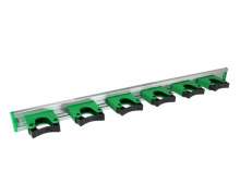 ราวแขวนอุปกรณ์ 6 ช่อง 70 ซม. UNGER Hang Up Tool Holder Size: 70 cm  All-purpose tool holder (6 holders). Tools are inserted from front.