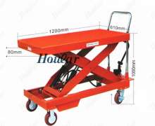 Table lift truck รถเข็นท้องแบน ยกปรับระดับได้ รถเข็น4ล้อ รอบรับน้ำหนักได้2000กก. รุ่น PTD 2000