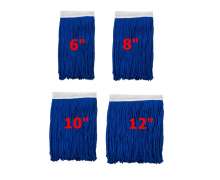 ผ้าม็อบถูพื้น ถูเปียกสีน้ำเงิน ของไทย(ซับน้ำได้ดีผ้าcotton) มี 4 ขนาด 6 นิ้ว 8 น ิ้ว 10 นิ้ว 12 นิ้ว Wet Mop Refill ราคายกโหล 0