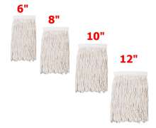 ผ้าม็อบม็อบถูพื้น ใช้ถูพื้นแบบเปียก มีขนาด 6 นิ้ว 8 นิ้ว 10 นิ้ว 12 นิ้ว สีขาว 0
